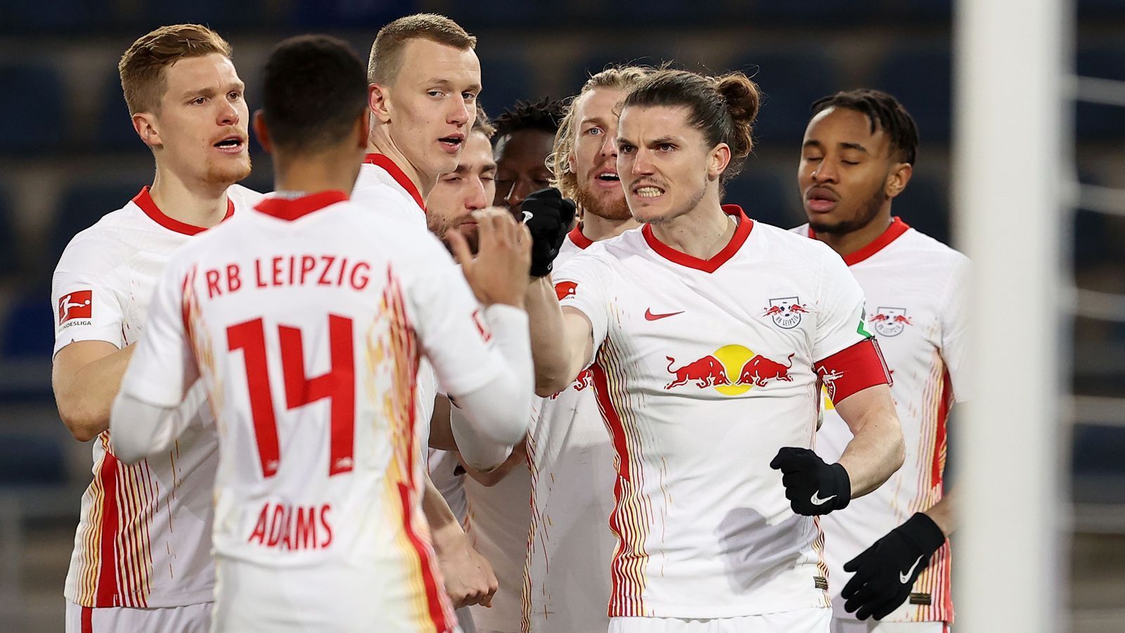 
                <strong>RB Leipzig</strong><br>
                &#x2022; Durchschnittlicher Tabellenplatz der Bundesliga-Gegner des Restprogrammes: 5,33 - <br>&#x2022; Stärkster Gegner des Restprogrammes: VfL Wolfsburg (aktuell Platz 3) - <br>&#x2022; Schwächster Gegner des Restprogrammes: Union Berlin (aktuell Platz 8) -<br>&#x2022; Verbleibende Gegner: Borussia Dortmund (A, 5.), VfL Wolfsburg (H, 3.), 1. FC Union Berlin (A, 8.) -<br>
              