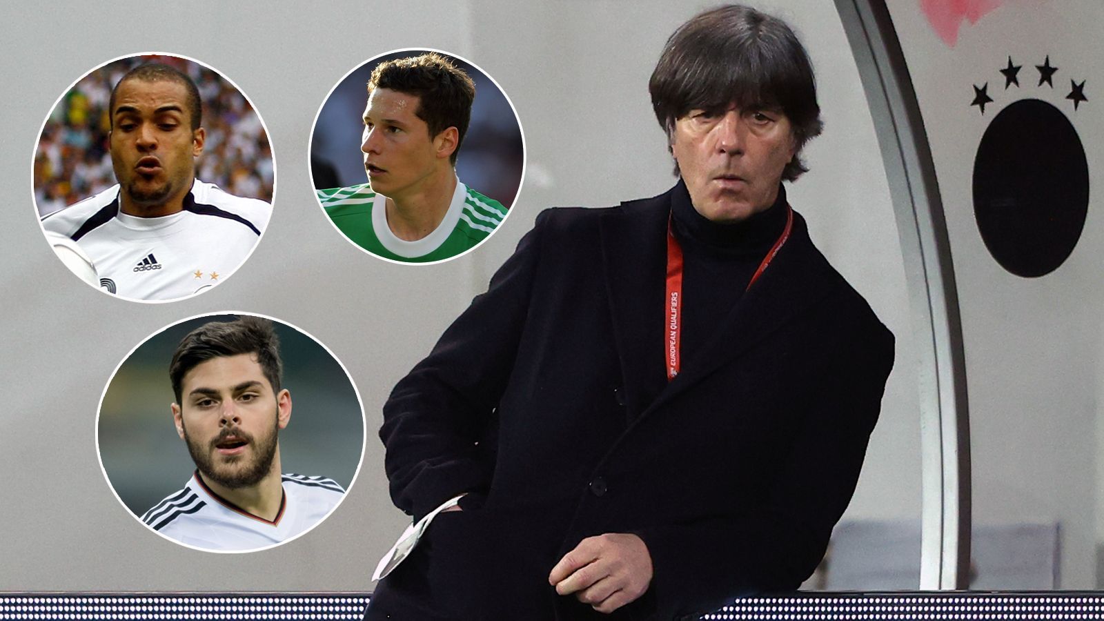 
                <strong>Die Überraschungskandidaten von Joachim Löw</strong><br>
                Bundestrainer Joachim Löw hat bei der Nominierung des EM-Kaders für 2021 einmal mehr überrascht, dieses Mal unter anderem mit Kevin Volland (u.) und Christian Günter. ran zeigt die Überraschungs-Nominierungen Löws vor großen Turnieren seit der WM 2006.
              