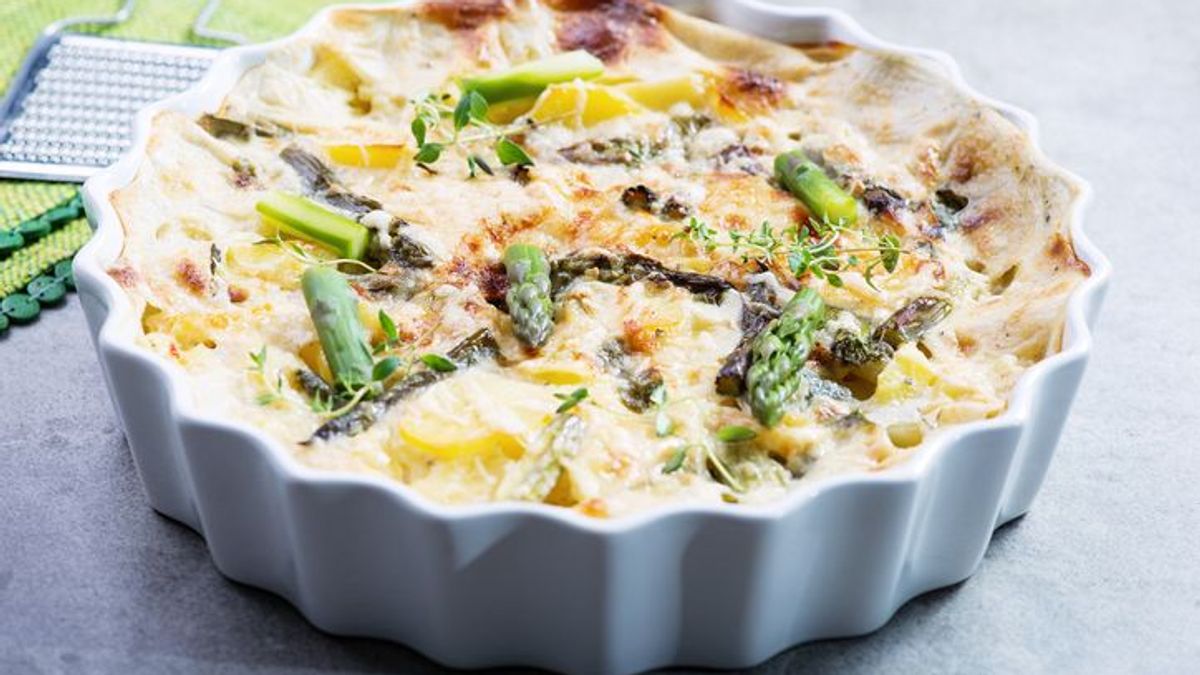 Spargelgratin