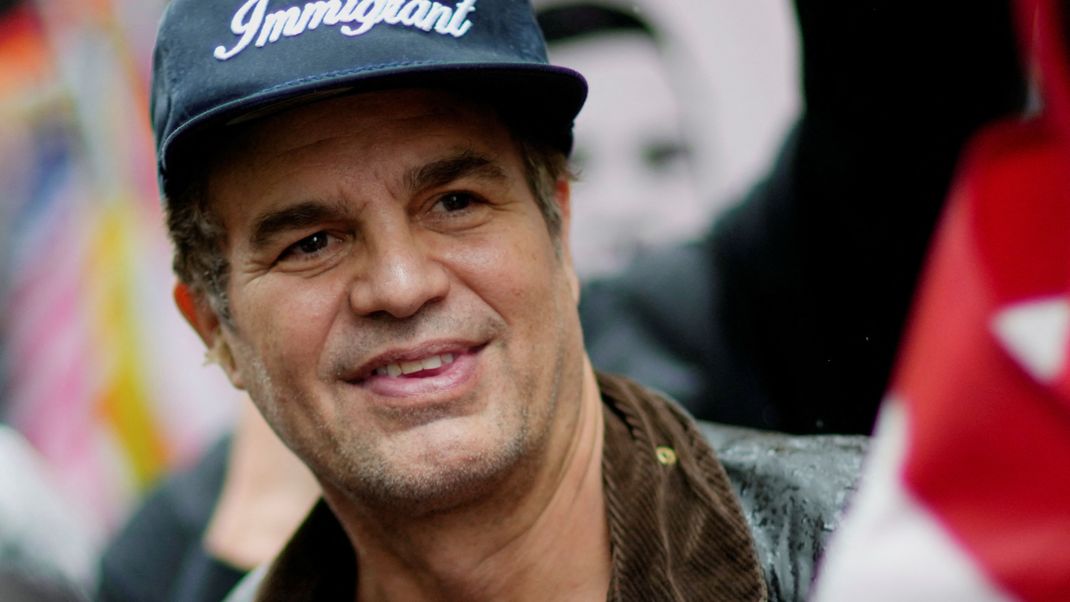 Schauspieler Mark Ruffalo nahm an den Protesten in New York teil.  REUTERS/Eduardo Munoz