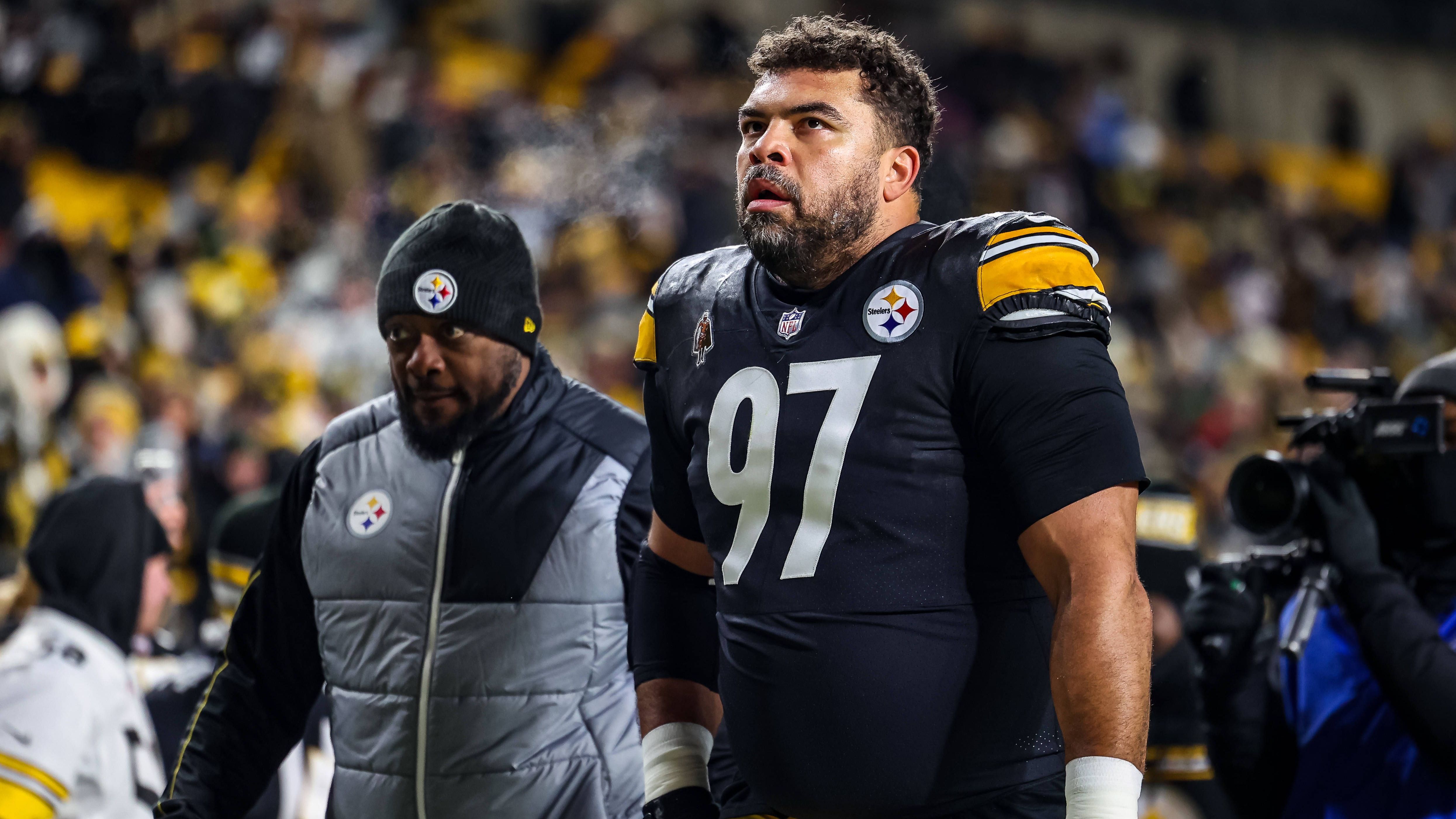 <strong>Platz 10: Cameron Heyward</strong><br>- Team: Pittsburgh Steelers<br>- Ranking 2024: Honorable Mention