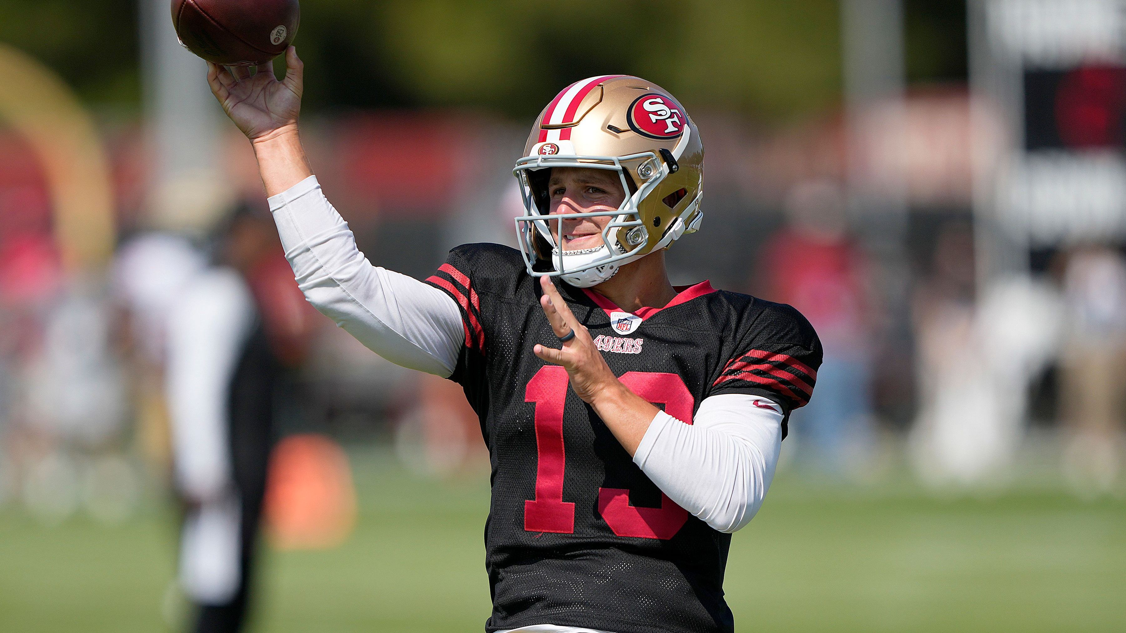 <b>Platz 12: Brock Purdy (San Francisco 49ers)</b><br>- 24 Jahre<br>- Quarterback<br>- Statistiken 2023: 4.280 Passing Yards, 31 Touchdowns, 11 Interceptions