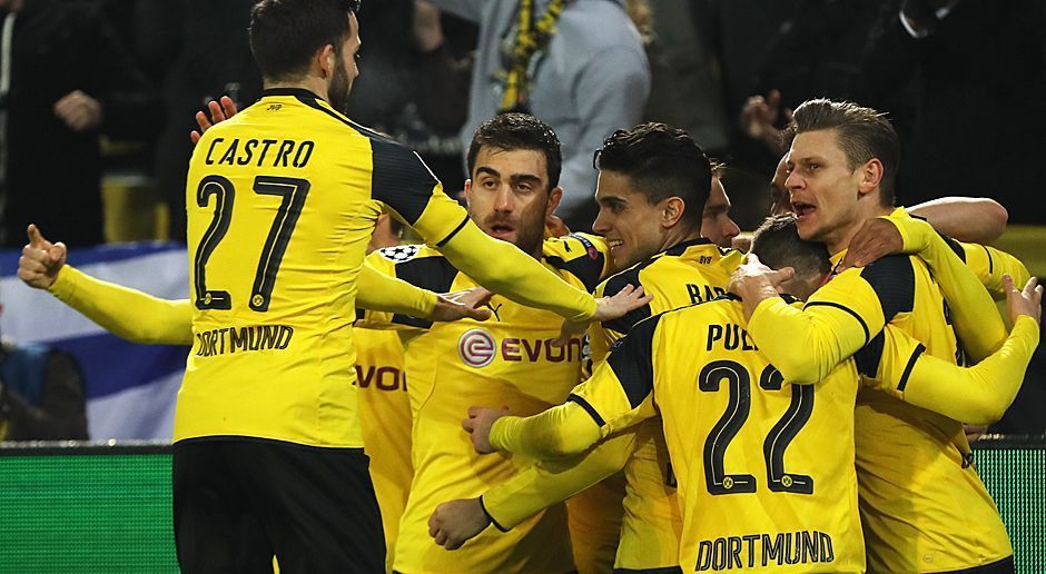 
                <strong>Borussia Dortmund</strong><br>
                Borussia Dortmund steht bereits im Viertelfinale der "Königsklasse". Die Leistungen der Schwarz-Gelben haben den Wettanbieter offenbar überzeugt, denn ein BVB-Triumph im Champions-League-Finale in Cardiff würde gerade einmal elf Euro einbringen.
              