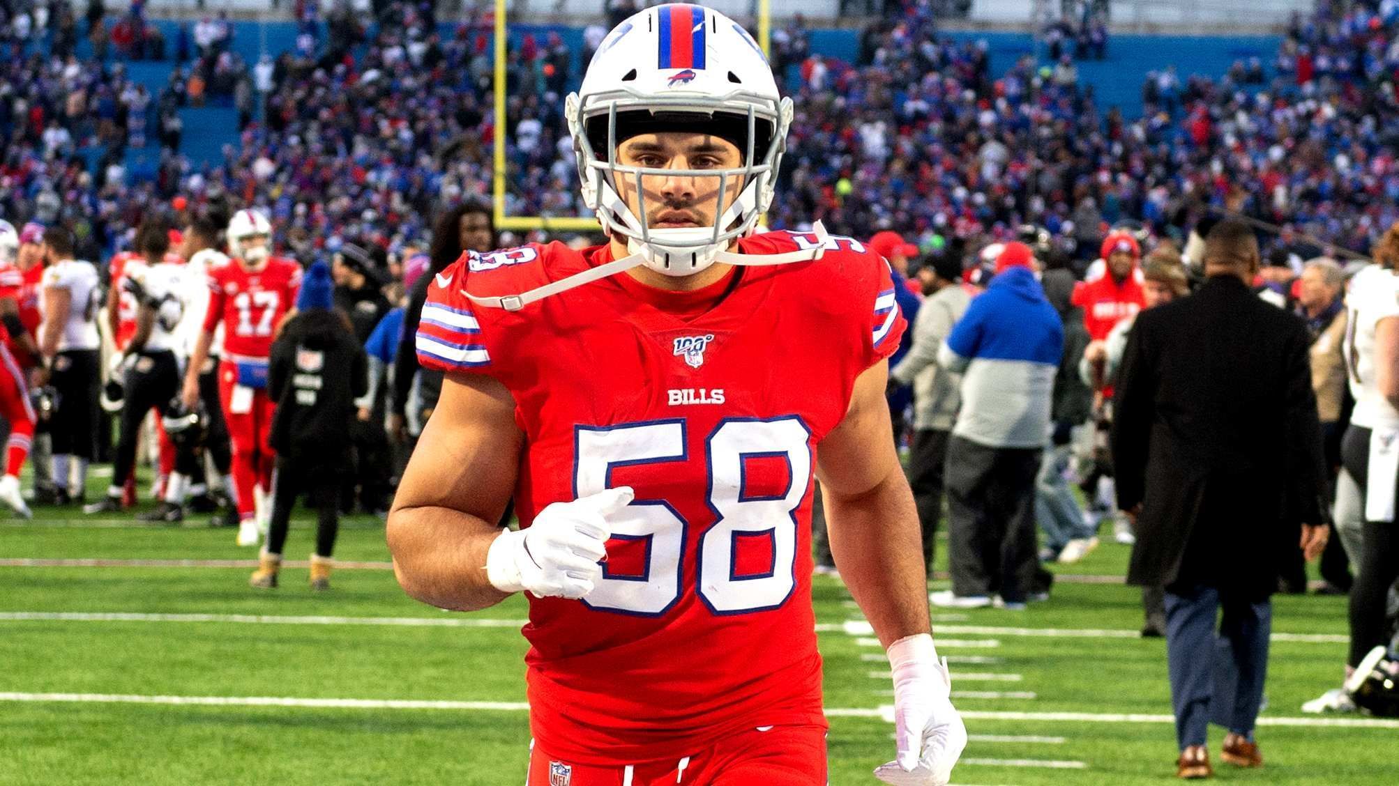 
                <strong>Platz 6: Matt Milano (Linebacker, Buffalo Bills) </strong><br>
                Grundgehalt: 645.000 DollarPerformance Based Pay: 360.498 DollarVeteran Pool: 237.632 DollarPrämien insgesamt: 598.171 DollarDraft: Runde 5
              