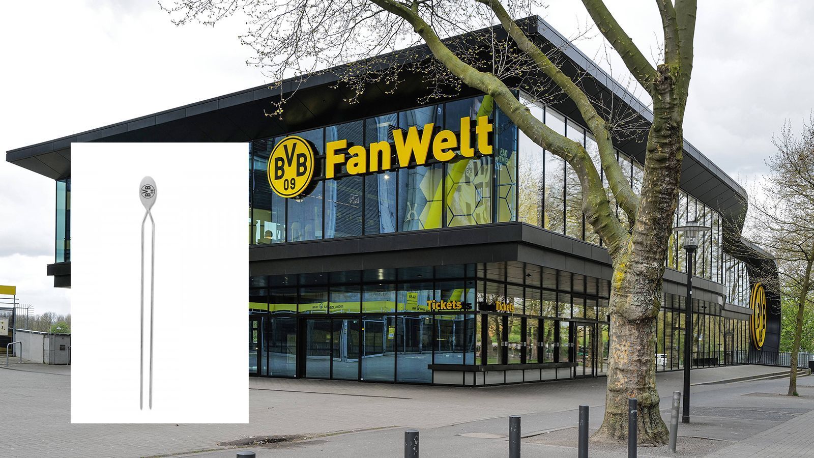
                <strong>Borussia Dortmund</strong><br>
                Die Dortmund-Fans scheinen wohl gerne zu grillen. Im Fan-Shop gibt es nämlich viele Utensilien dafür mit BVB-Logo zu erwerben – so wie diese 35 Zentimeter lange Grillspieße im Vierer-Set. Sie kosten 9,90 Euro. Im Bundesliga-Endspurt dürfen nicht nur die BVB-Fans am Grill alles geben: Auch die Mannschaft auf dem Feld muss "heiß" sein, um am Ende die Meisterschaft gewinnen. 
              