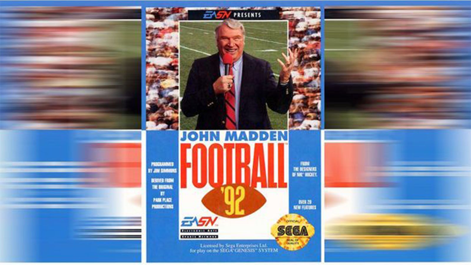 
                <strong>John Madden Football '92</strong><br>
                John Madden Football '92 - Cover: John Madden.
              