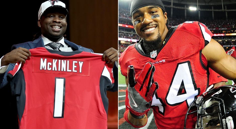 
                <strong>Platz 8: Atlanta Falcons</strong><br>
                Takkarist McKinley (Rookie) & Vic Beasley (15,5): Combined 15,5 Sacks. Der Rookie und der Sack-Leader 2016. Noch ist unklar, ob Brooks Reed oder McKinley auf der Gegenseite starten wird. First-Rounder McKinley hat aber zweifelsohne das Talent, mit Beasley ein Monster-Duo zu bilden.
              