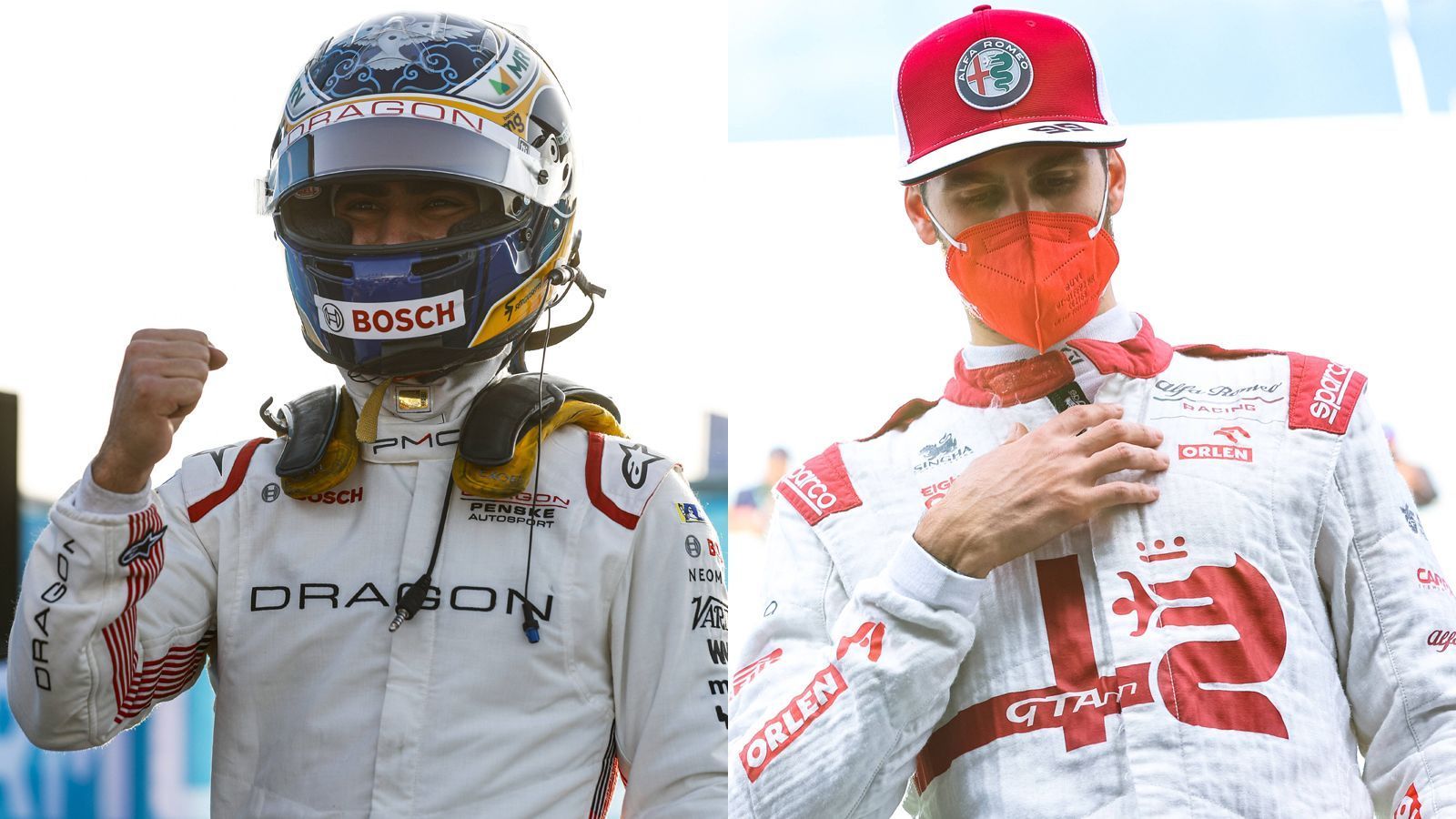 
                <strong>Dragon / Penske Autosport</strong><br>
                Sergio Sette Camara (l.) und Antonio Giovinazzi
              