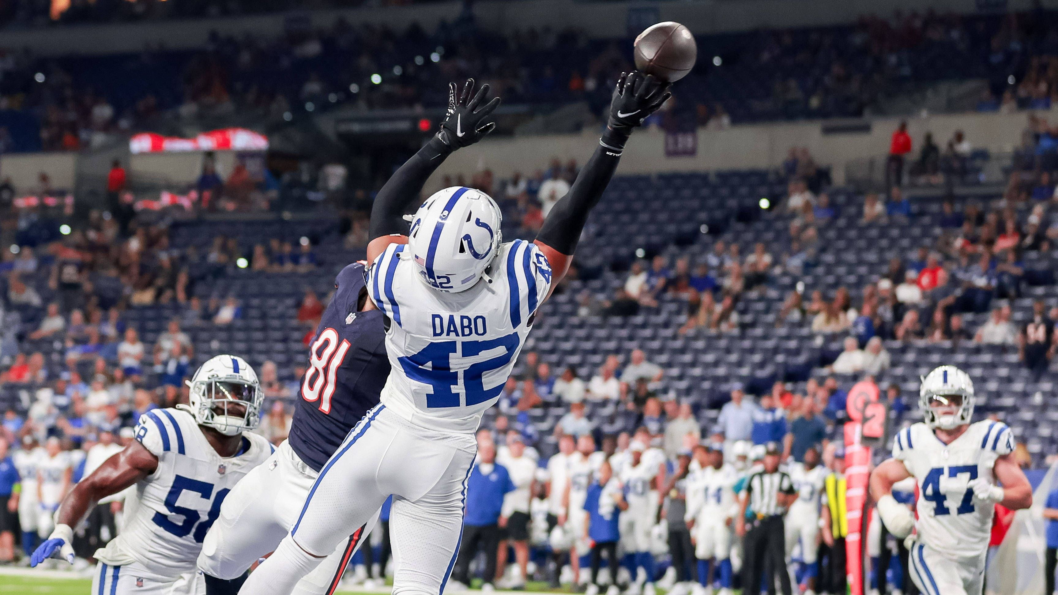 <strong>Marcel Dabo (Indianapolis Colts)<br></strong>Der Defensive Back schaffte als bislang letzter Deutscher über das International Players Pathway Program in die Liga. Noch wartet er auf sein Debüt für die Colts, nachdem ihn eine Knieverletzung lange außer Gefecht setzte. Zu Jahresbeginn bekam er einen neuen Reserve/Future-Vertrag über eine Saison.