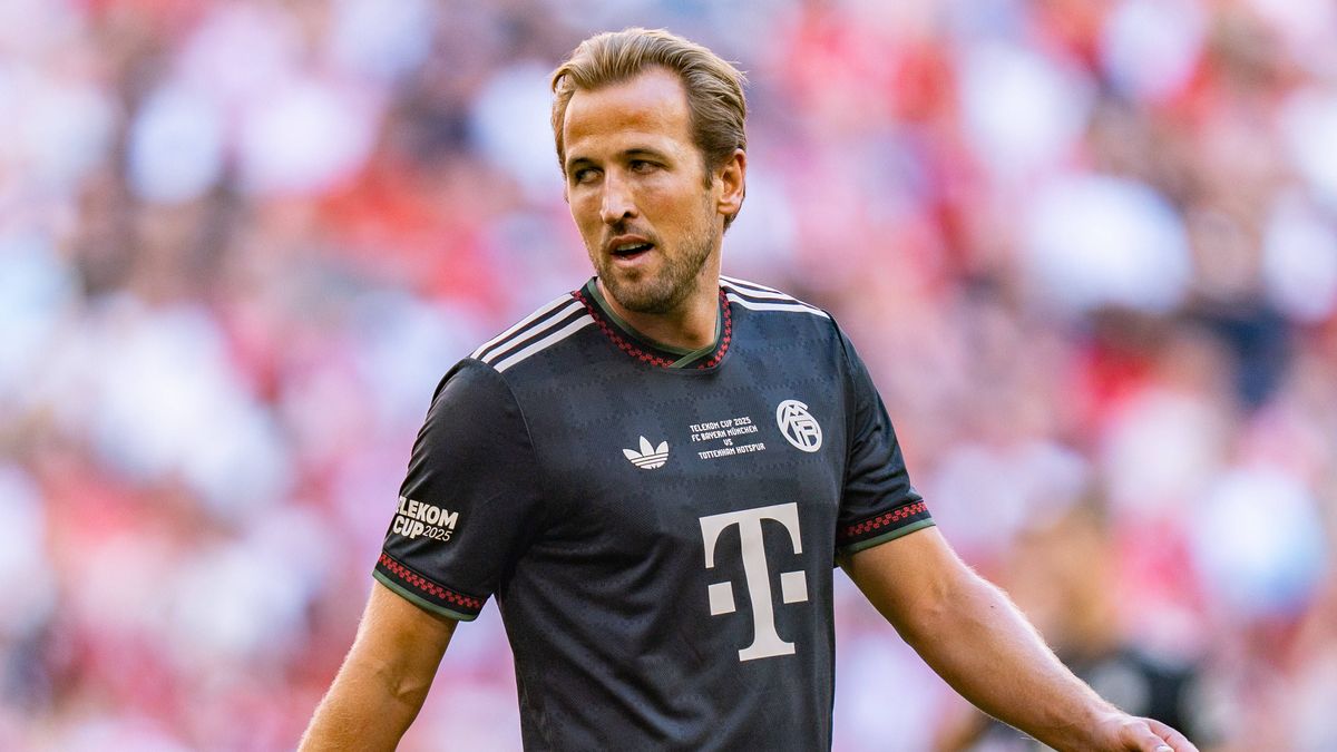 07.08.2025, FC Bayern München vs. Tottenham Hotspur, Testspiel Freundschaftsspiel Harry Kane (FC Bayern Muenchen, 9) *** 07 08 2025, FC Bayern München vs Tottenham Hotspur, Test match friendly Harr...