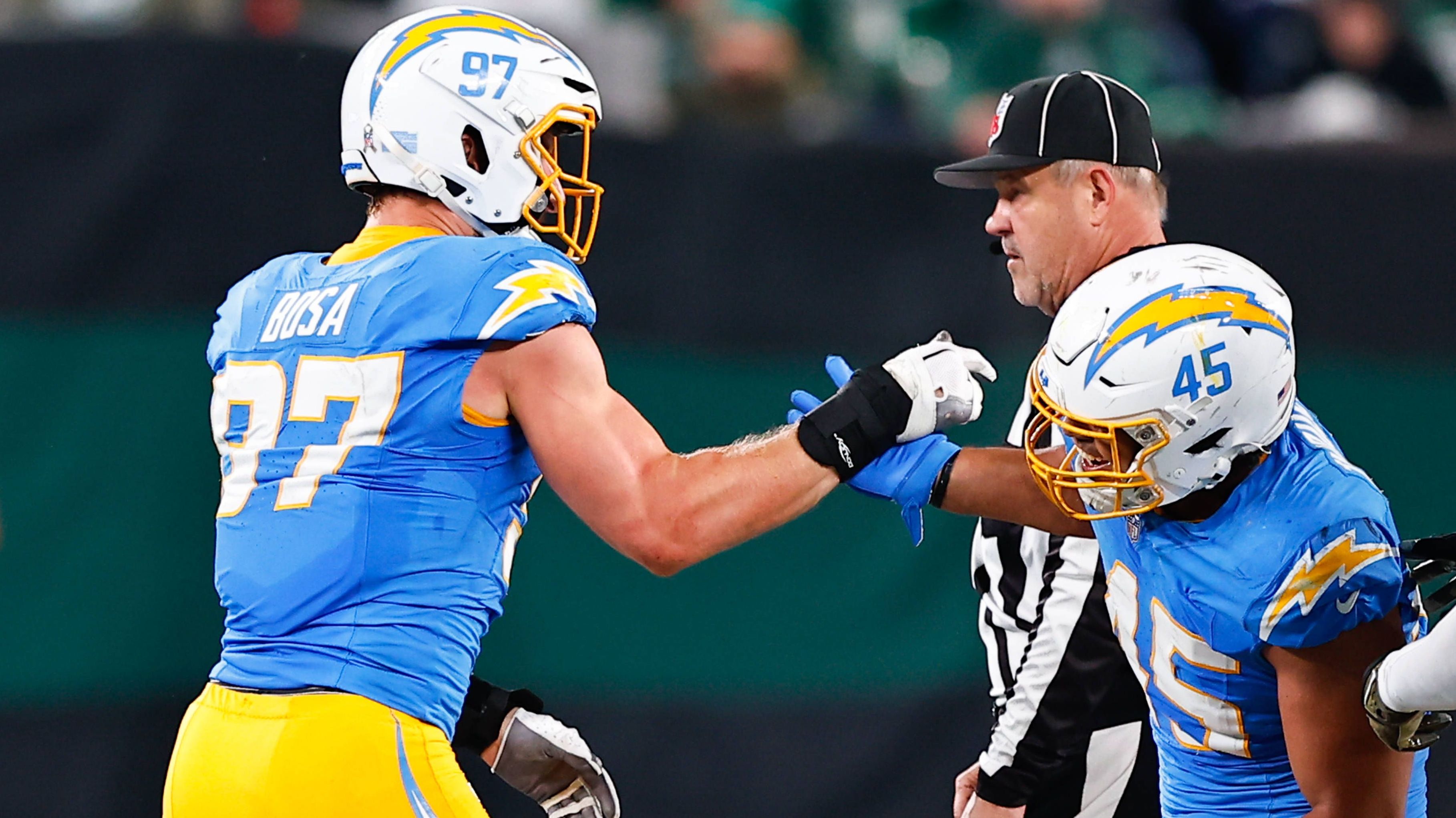 <strong>Platz 2: Los Angeles Chargers - 61,2 Millionen US-Dollar</strong><br>Anzahl der Spieler: 9<br>Top-Verdiener: Joey Bosa (OLB) - 26,1 Millionen US-Dollar<br>Durchschnitts-Cap-Space pro Spieler: 6,8 Millionen US-Dollar<br>Prozentualer Anteil der&nbsp;Linebacker am Cap Space: 23,21%