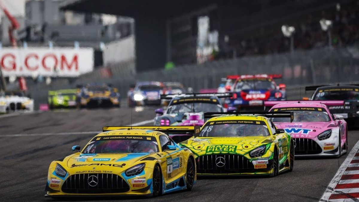 Seltener Anblick: Die Mercedes-AMG-Piloten in der DTM direkt hintereinander