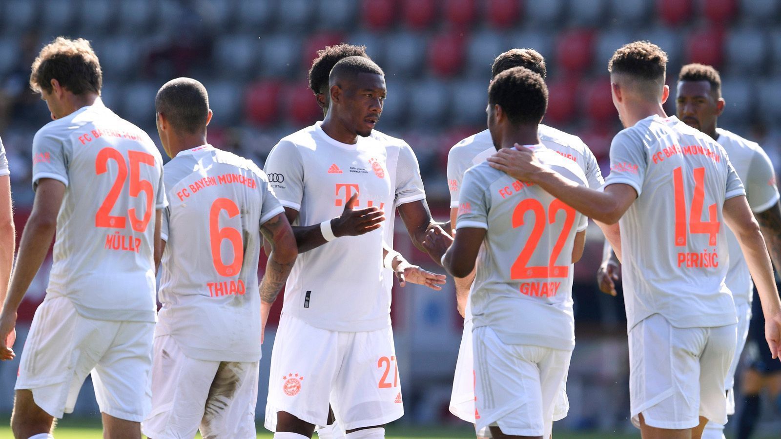 
                <strong>Süle, Alaba, Thiago: Die Erkenntnisse vom Testspiel-Sieg des FC Bayern</strong><br>
                Der FC Bayern bereitet sich auf die Fortführung der Champions League vor. Am 8. August trifft der FCB im Achtelfinal-Rückspiel nach einem 3:0-Sieg im Hinspiel auf den FC Chelsea. Im Test feierte der Rekordmeister einen 1:0-Sieg gegen Olympique Marseille. ran.de mit den Erkenntnissen aus dem Testspiel.
              