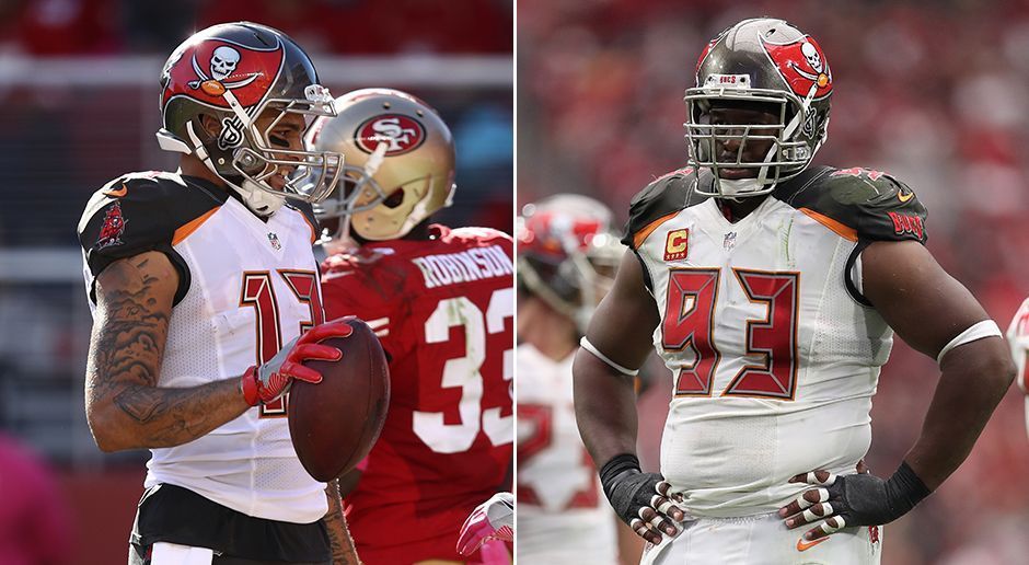 
                <strong>Tampa Bay Buccaneers: Mike Evans (Wide Receiver) und Gerald McCoy (Defensive Tackle)</strong><br>
                Gesamtstärke von beiden Spielern: 90
              