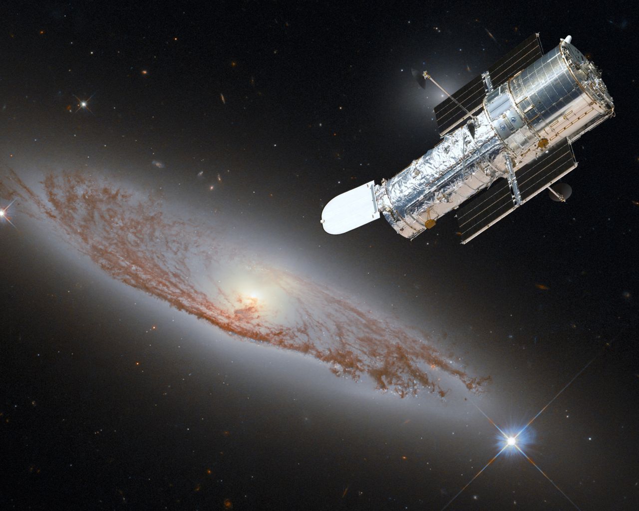 Das Weltraumteleskop "Hubble" war lange Zeit der Superstar im All, allerdings mit Allüren. Erst sorgte ein fehlerhafter Spiegel für Entsetzen - immerhin sein Herzstück. Dann drohte das Teleskop abzustürzen. Beide Probleme konnte die NASA lösen. Zwischendurch lieferte Hubble sensationelle Aufnahmen von Galaxien (hier die Spiralgalaxie NGC 5037) und anderen exotischen Himmelskörpern.