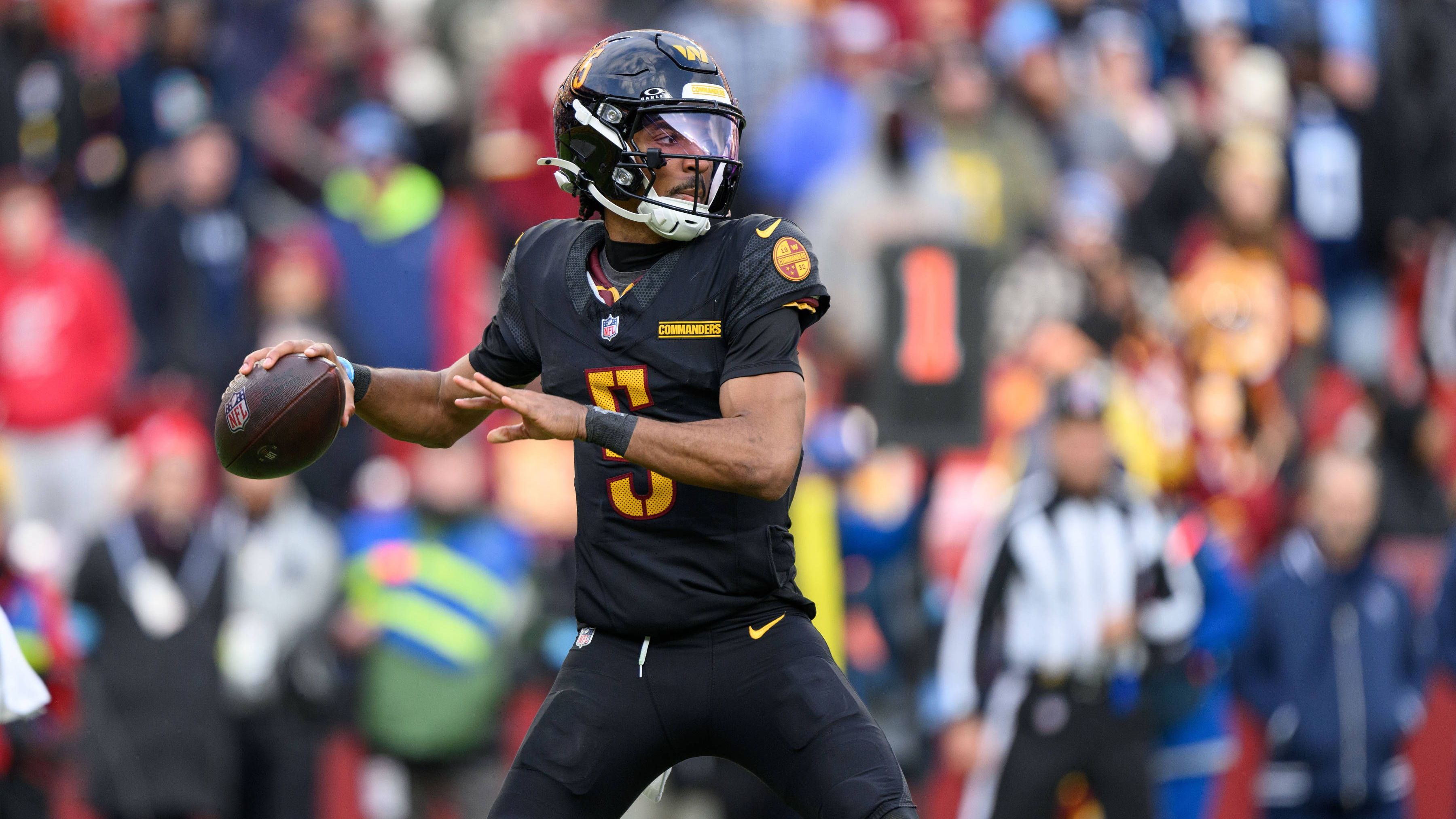 <strong>Washington Commanders</strong><br>Week 16: vs. Philadelphia Eagles<br>Week 17: vs. Atlanta Falcons<br>Week 18: at Dallas Cowboys