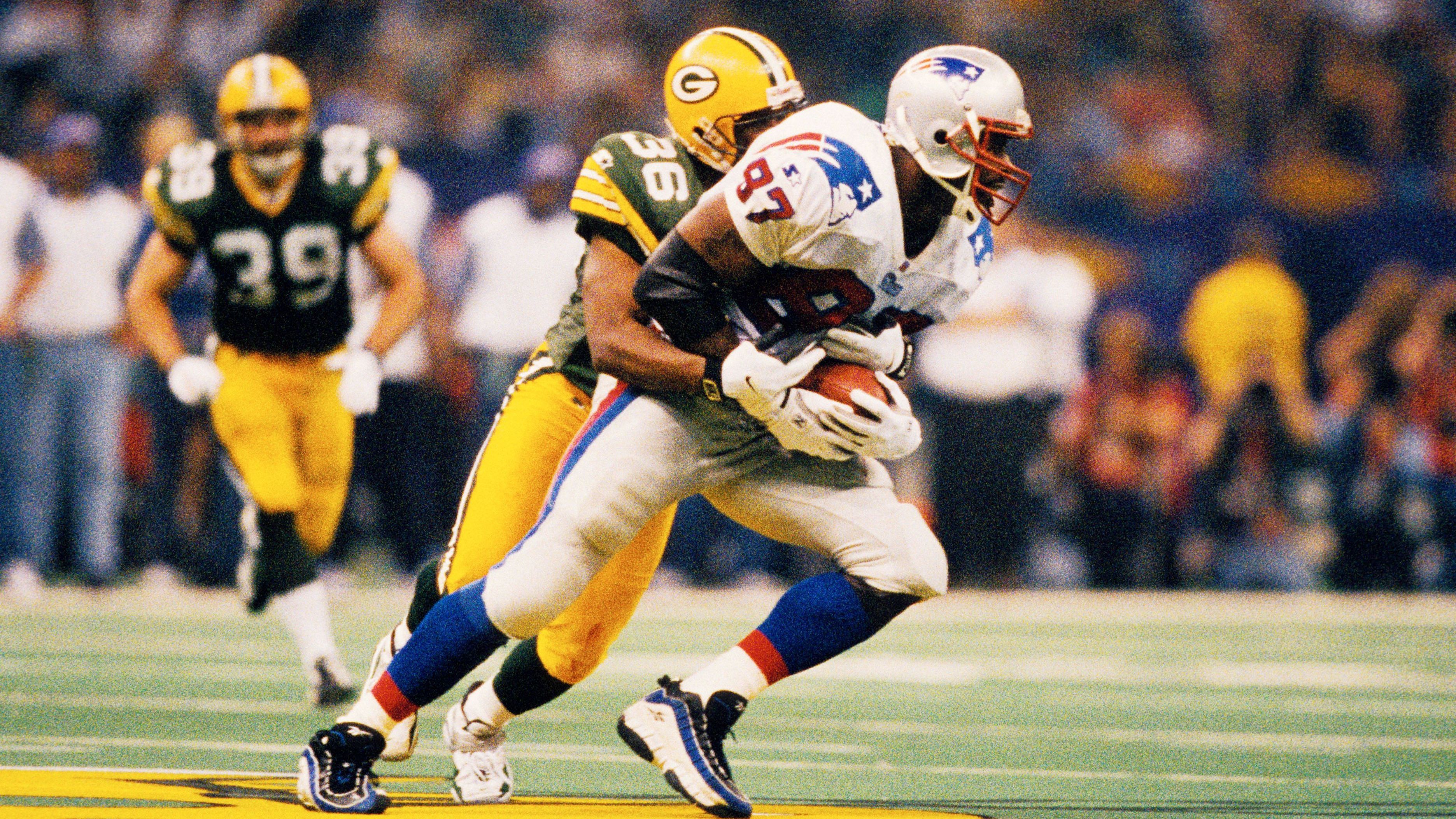 <strong>Super Bowl XXXI (26.01.1997)</strong><br>Ergebnis: Green Bay Packers 35:21 New England Patriots<br>Rematch: Week 9 (27.10.1997)<br>Rematch-Ergebnis: Green Bay Packers 28:10 New England Patriots