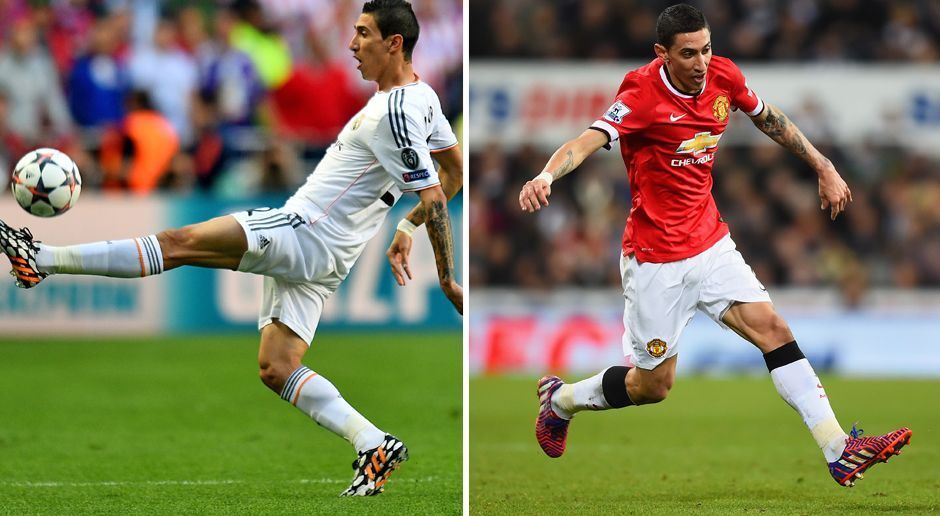 
                <strong>Angel Di Maria</strong><br>
                Für satte 75 Millionen Euro verpflichtete Manchester United Vize-Weltmeister Angel Di Maria 2014 von Real. Nach einem starken Start (drei Tore in den ersten fünf Spielen) baute der Argentinier schnell ab, es folgte nur noch ein weiterer Treffer. Bereits 2015 zog es Di Maria nach Paris.
              