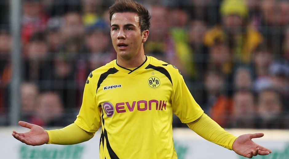 
                <strong>Mario Götze</strong><br>
                Mario Götze (24): 2001 in die Jugend des BVB gekommen, Sprung in den Profi-Kader unter Jürgen Klopp 2009. Debüt für die deutsche Nationalmannschaft am 17.11.10 im Testspiel gegen Schweden (1:1).
              