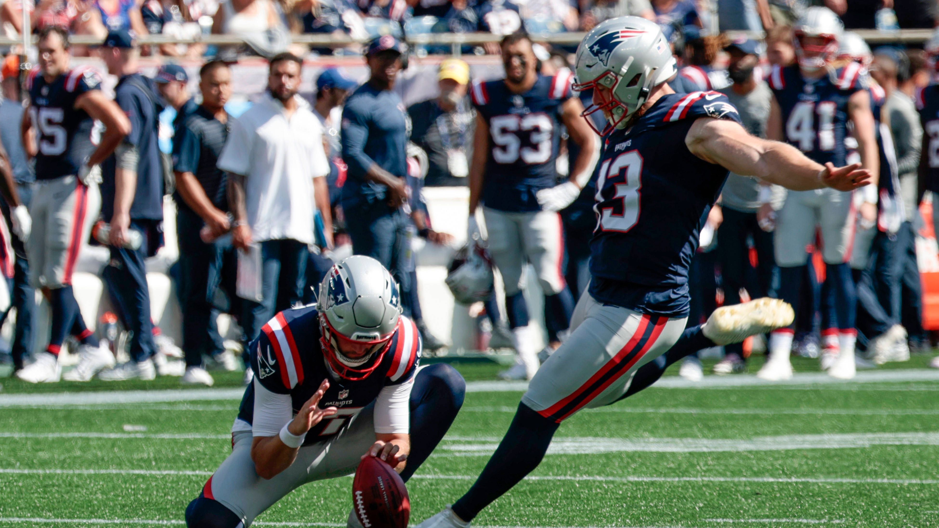 <strong>New England Patriots</strong><br>Starter: Joey Slye