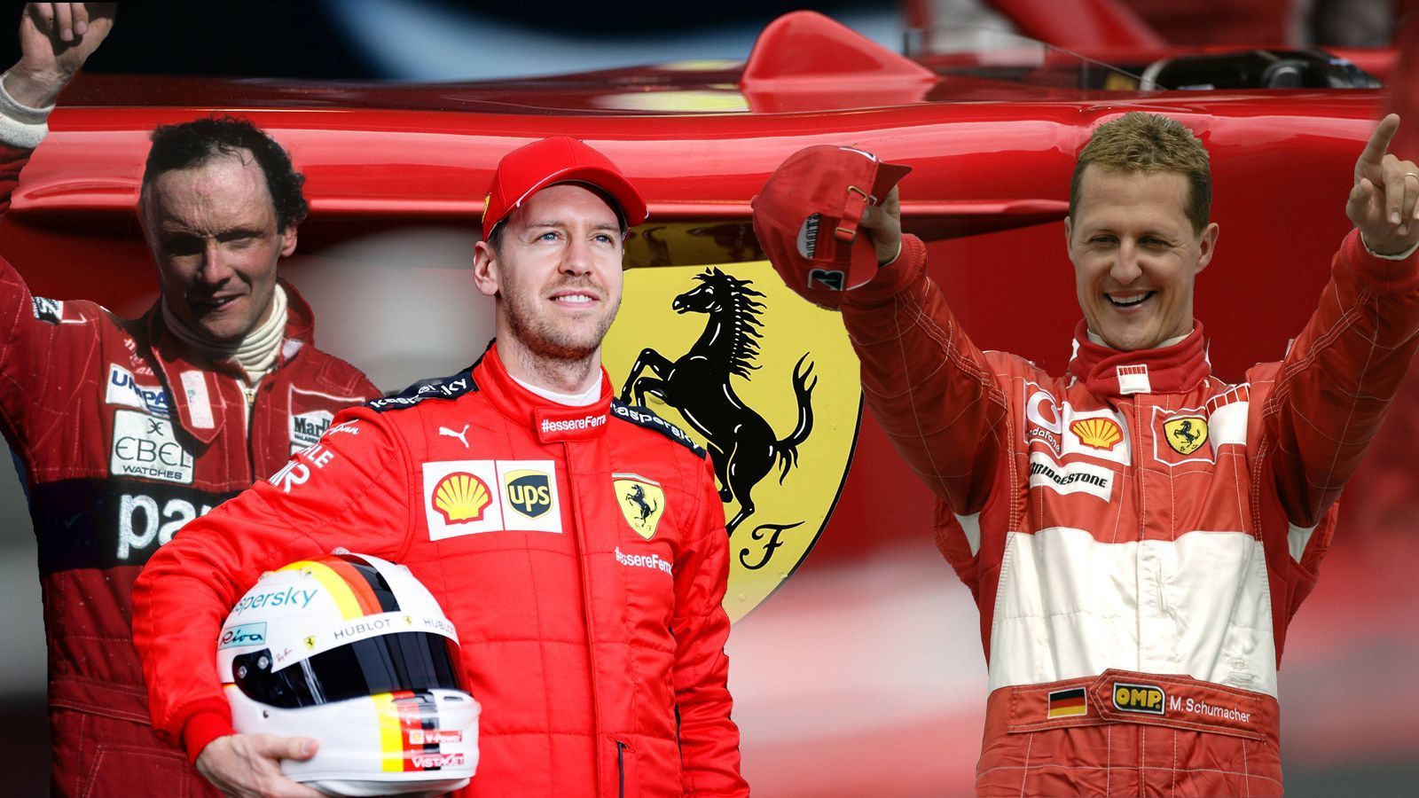 
                <strong>Die erfolgreichsten Ferrari-Piloten in der Formel 1</strong><br>
                Sebastian Vettel wird die Scuderia Ferarri nach der Saison verlassen. Doch so erfolglos war seine Zeit bei den Italienern gar nicht. Nur zwei Legenden haben mehr Rennen als er gewonnen. Hier kommt die Top10 der Ferrari-Geschichte in der Formel 1.
              