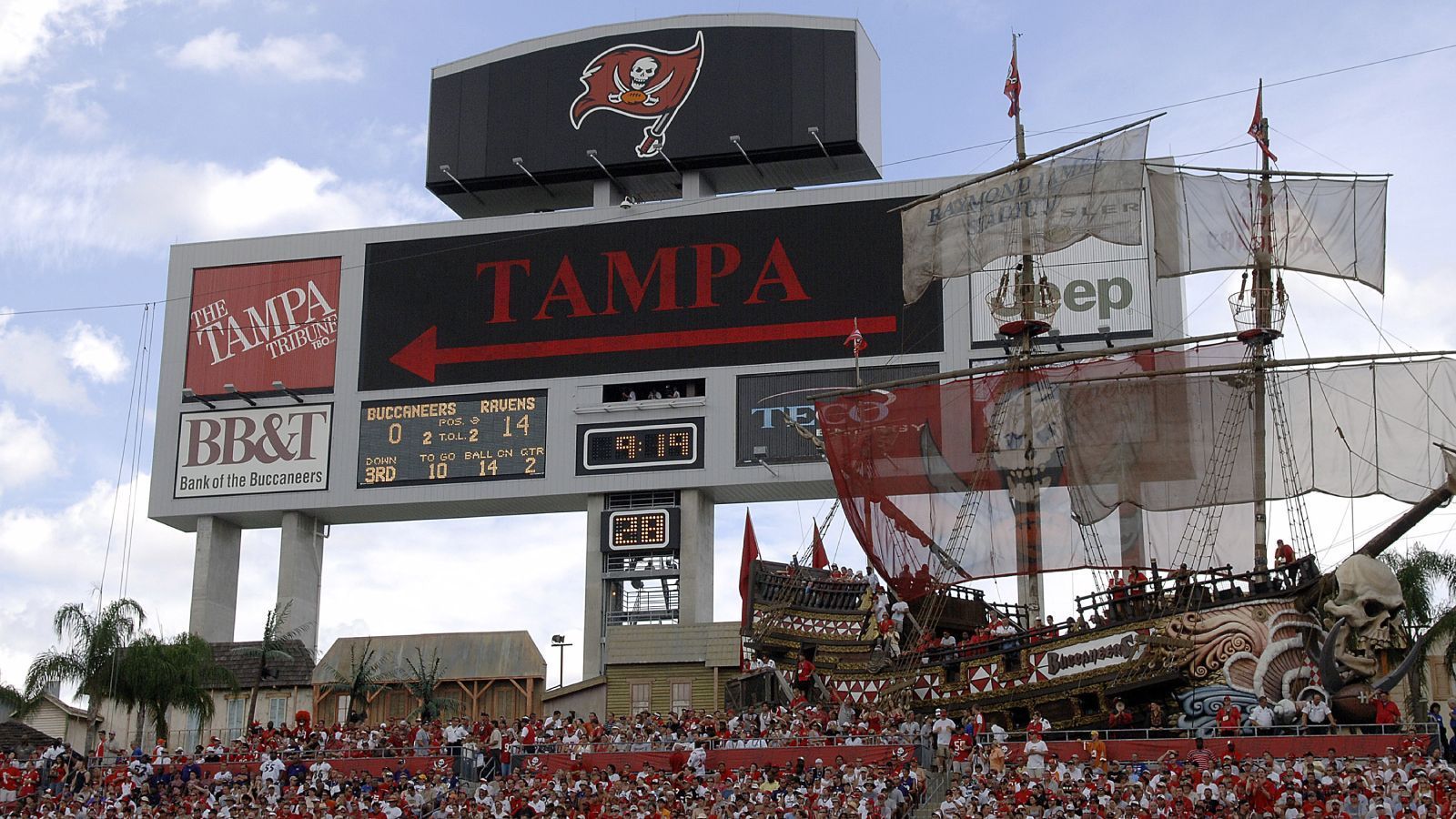 
                <strong>Tampa Bay Buccaneers Grund 4: Piraten, arrr!</strong><br>
                Im Raymond James Stadium steht ein großes Piratenschiff, welches bei jedem Touchdown der Bucs Kanonen abfeuert. Das sollte eigentlich schon als Grund reichen, Fan zu werden.
              