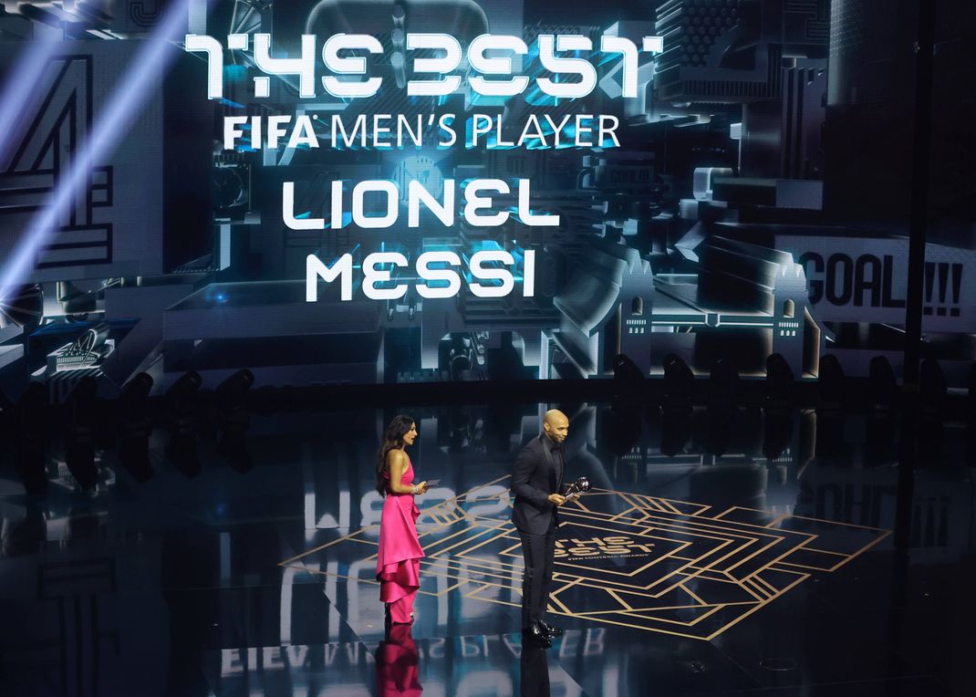 Lionel Messi gewann die Auszeichnung, war allerdings nicht vor Ort