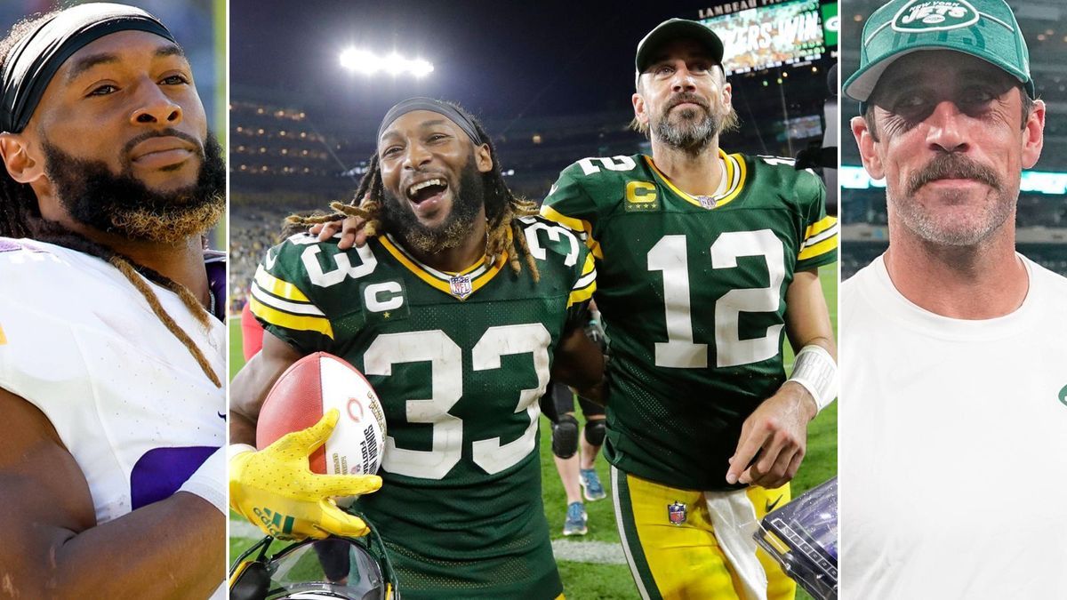 Aaron Rodgers und Aaron Jones