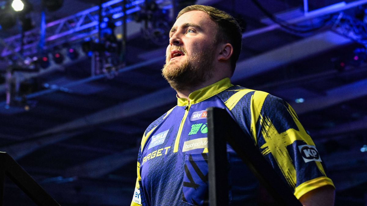 12th October 2025; Mattioli Arena, Leicester Leicestershire, England; 2025 PDC Boyle Sports World Grand Prix Darts Final Night; Luke Littler arrives on stage for his Boyle Sports World Grand Prix f...