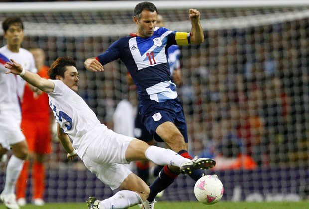 
                <strong>Ryan Giggs</strong><br>
                Bei den Olympischen Spielen 2012 in London führt Giggs das Team Großbritannien als Kapitän an und wird nach einem Treffer gegen die Vereinigten Arabischen Emirate (3:1) mit 38 Jahren der älteste Torschütze in der Olympia-Historie.
              