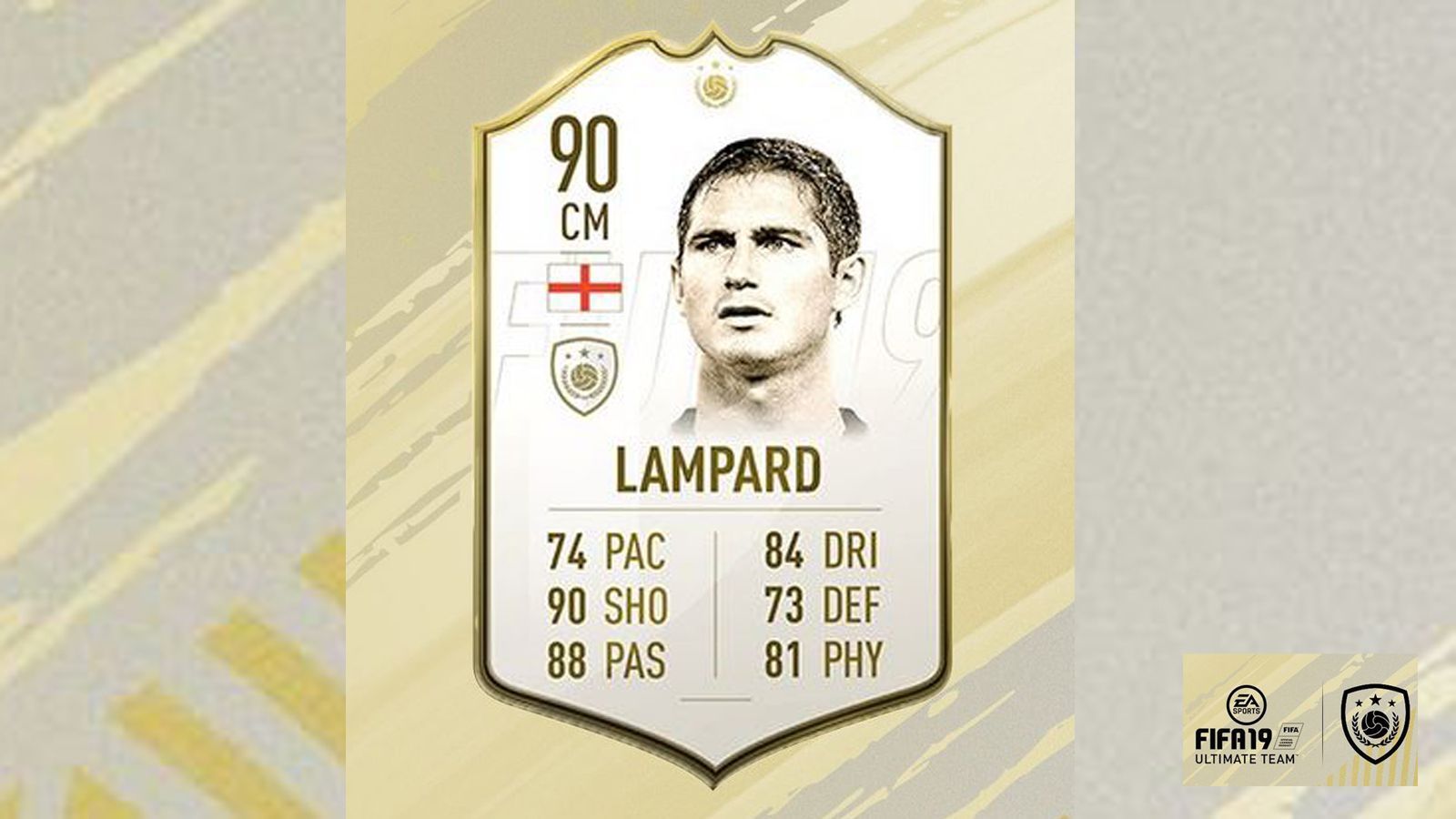 
                <strong>Frank Lampard </strong><br>
                Frank Lampard (England)Stärke: 90
              