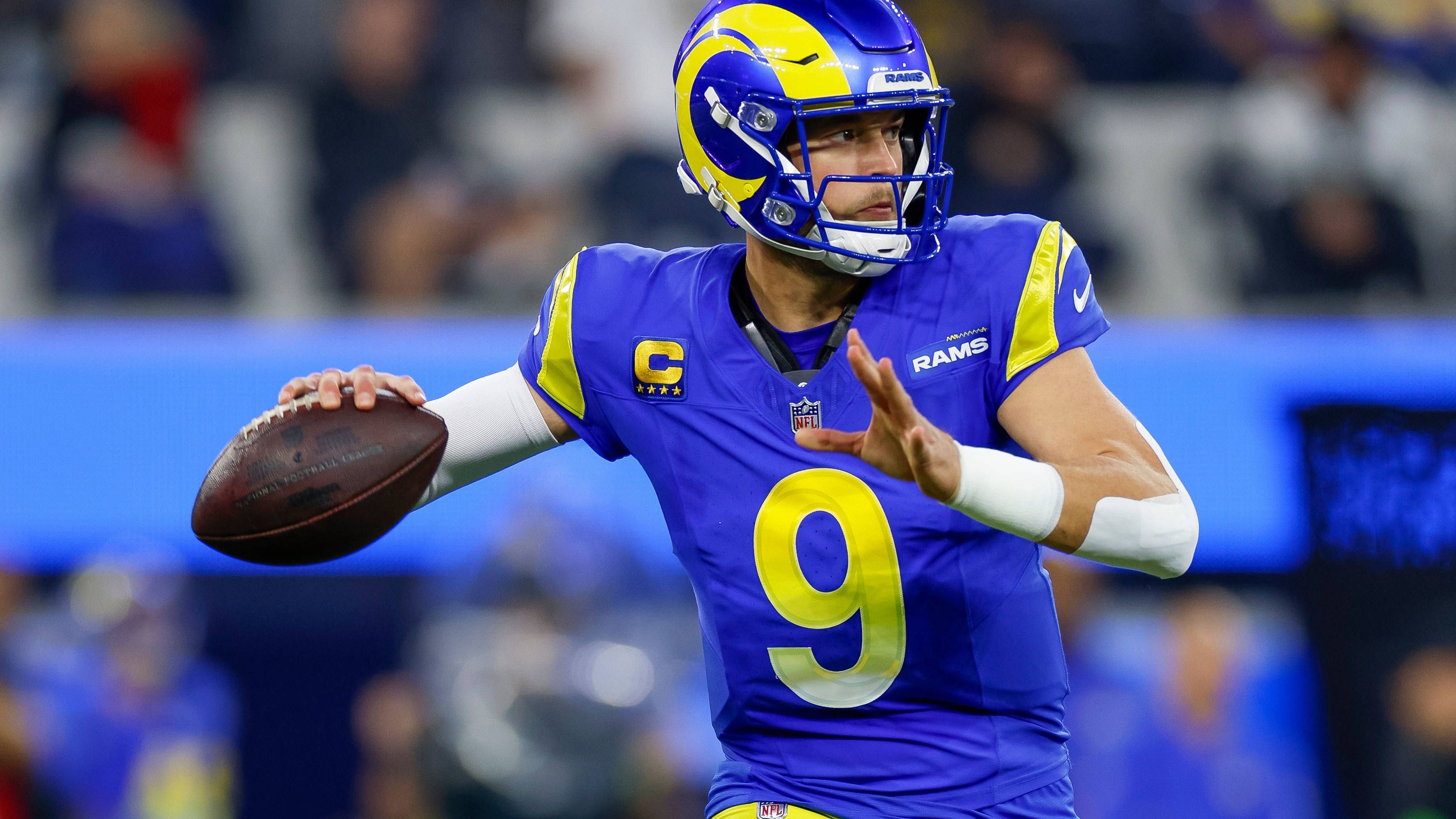 <strong>Los Angeles Rams: vier Pro Bowler</strong><br>Matthew Stafford (Foto, Quarterback)<br>Kyren Williams (Running Back)<br>Puka Nacua (Wide Receiver)<br>Aaron Donald (Interior Lineman)