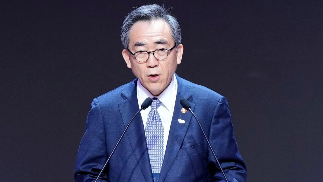 Der südkoreanische Außenminister Cho Tae-yul spricht während der Eröffnung des AI Global Forum. (Archivbild)