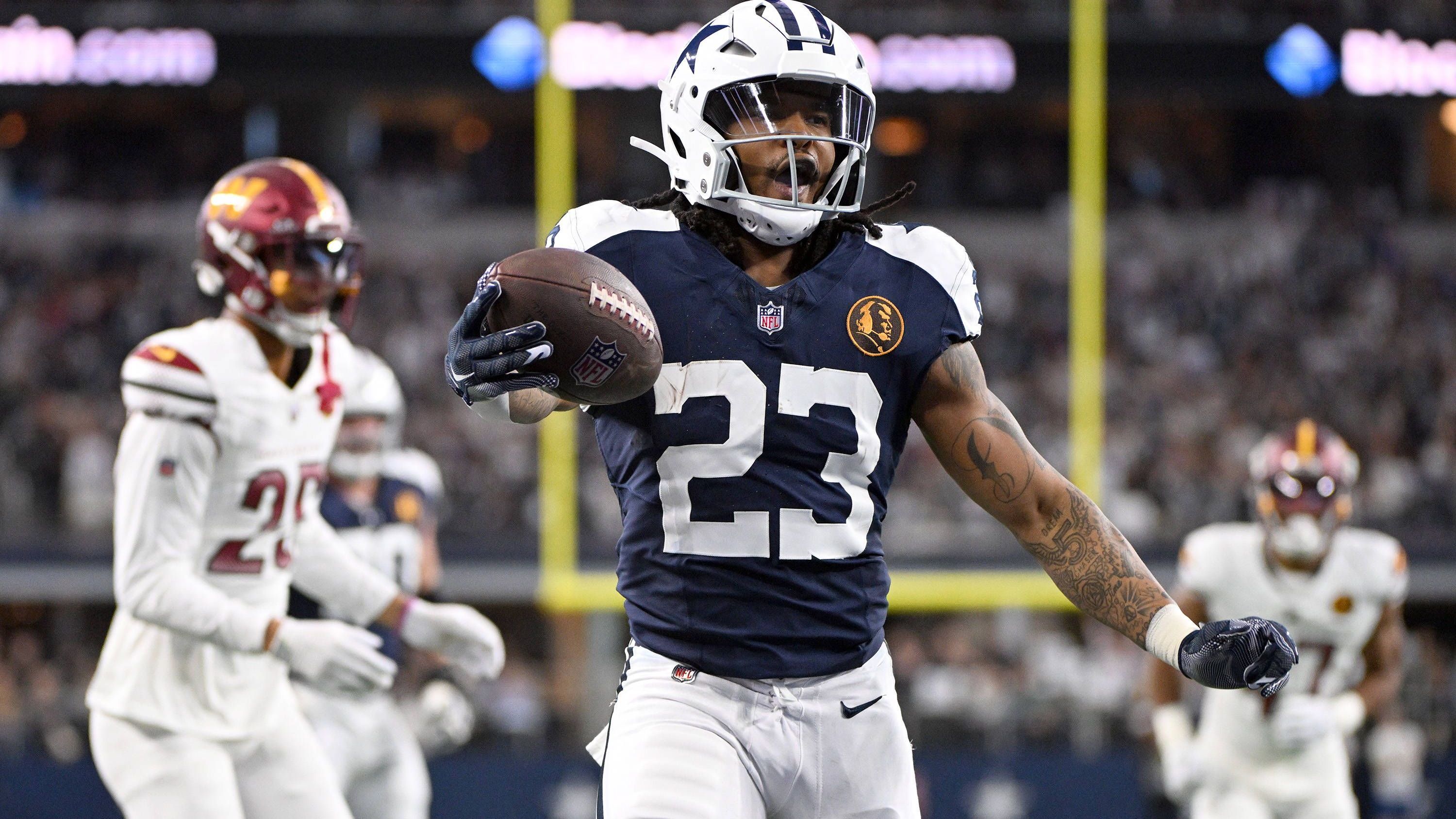 <strong>1. Washington Commanders at Dallas Cowboys (10:45), Woche 12 (Thanksgiving)</strong><br>41,8 Millionen Zuschauer