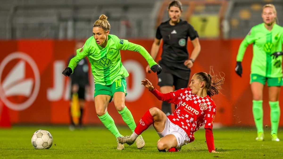 Wolfsburg gewinnt gegen Mainz 05 im DFB-Pokal