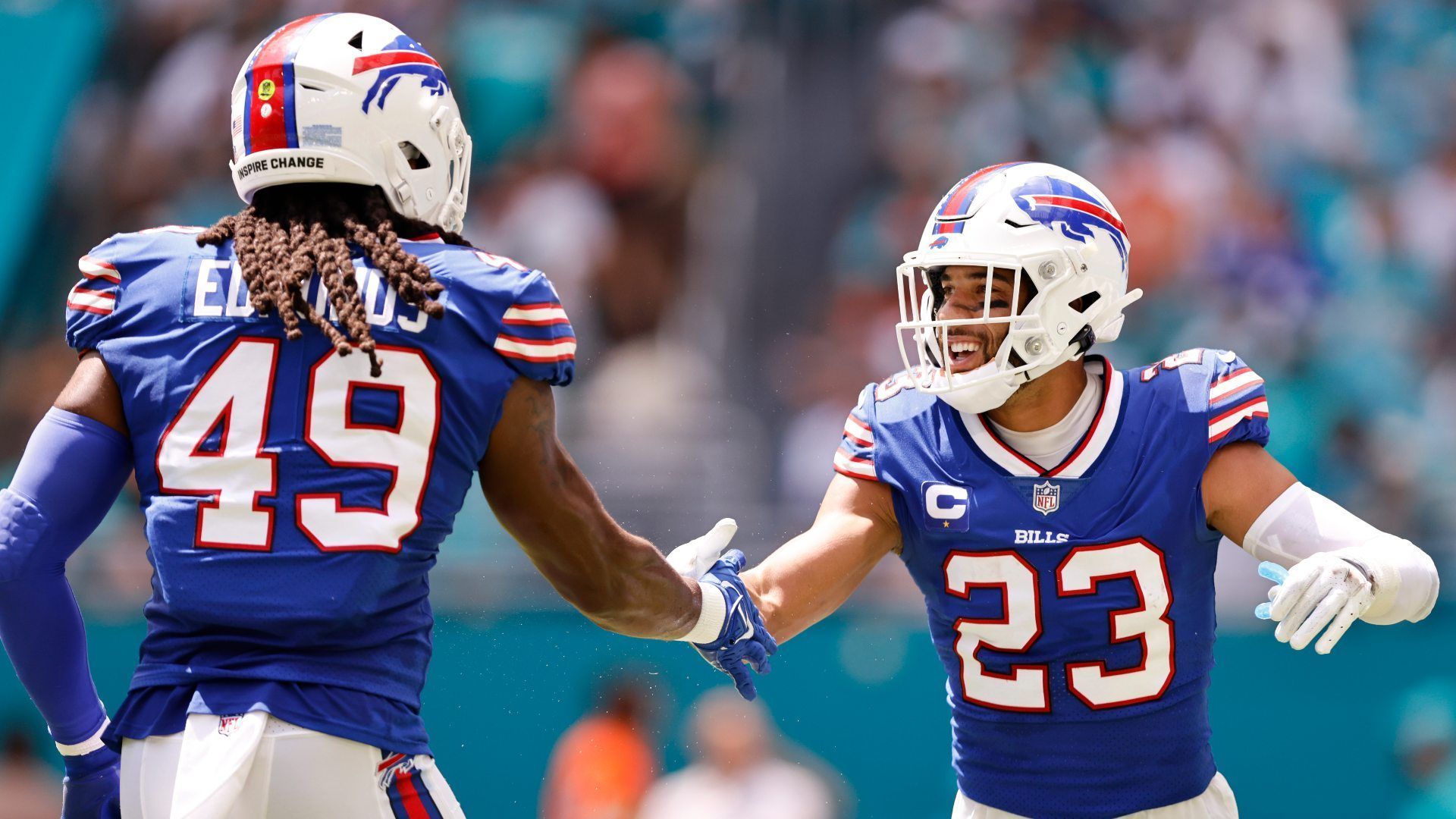 
                <strong>Defense: Buffalo Bills</strong><br>
                &#x2022; <strong>Punkte im Schnitt: 11,8</strong> - <br>&#x2022; zugelassene Punkte im Schnitt: 14,8 - <br>&#x2022; Interceptions: 11 - <br>&#x2022; Forcierte Fumbles: 8 - <br>&#x2022; Sacks: 18 - <br>&#x2022; Defense Touchdowns: 1 -<br>
              