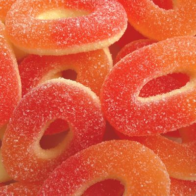 Orange peach jelly sweet confectionery