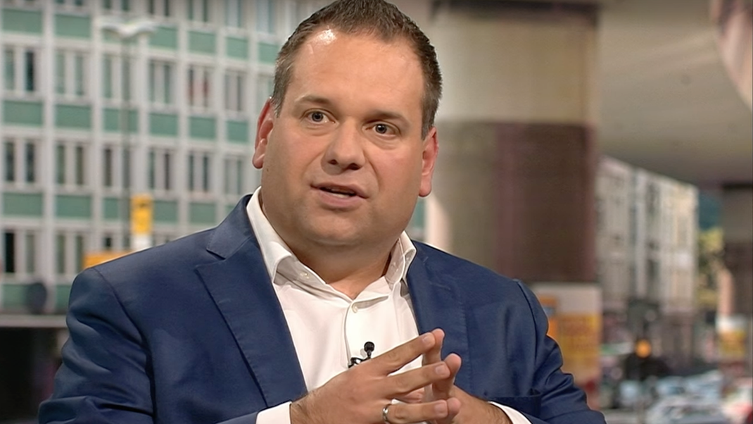 Hagens Oberbürgermeister-Kandidat Dennis Rehbein (CDU) in der ZDF-Sendung "Markus Lanz"