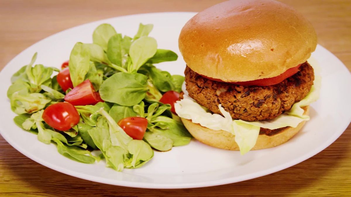 Australischer Black Bean Burger