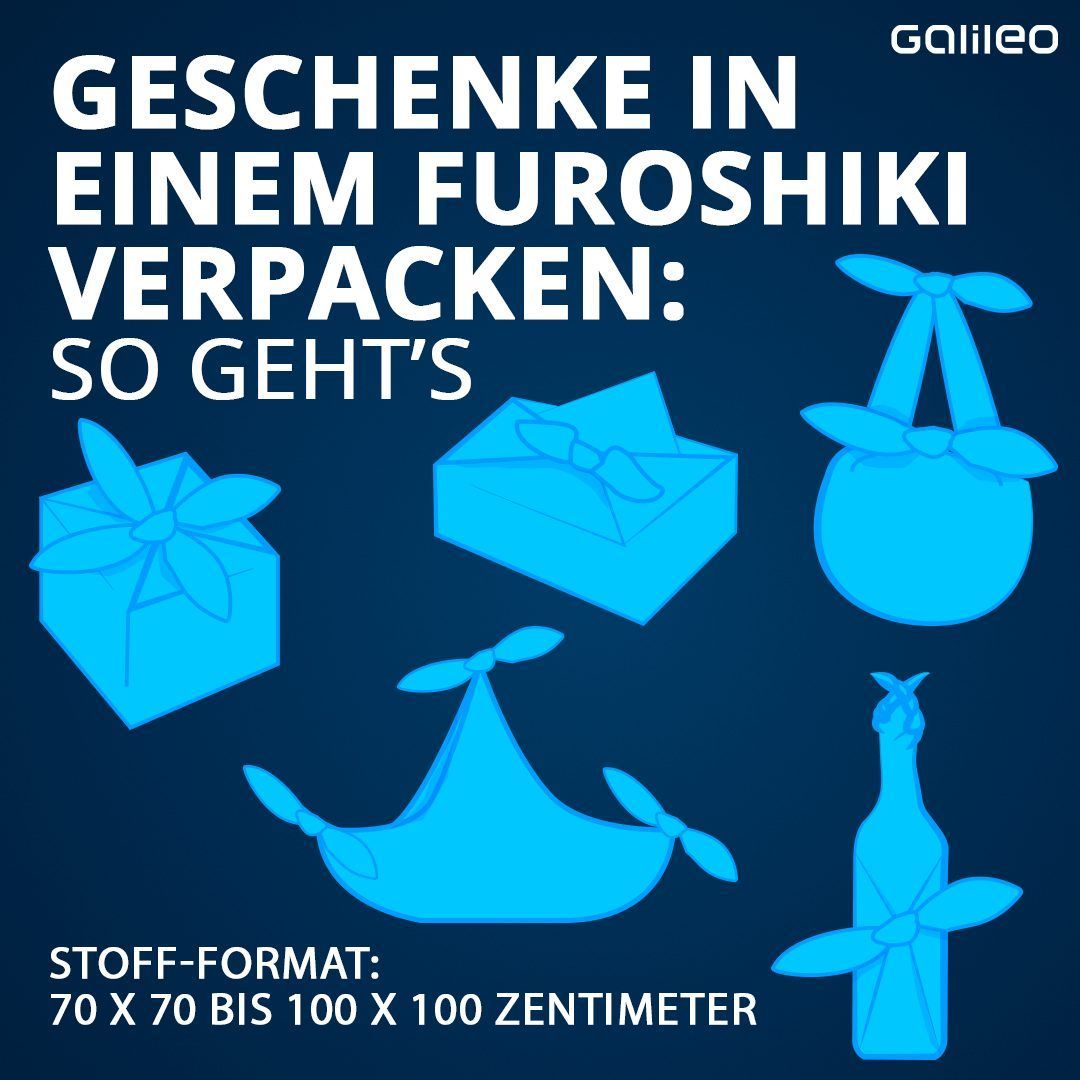 Furoshiki: Die japanische Technik Geschenke mit einem Tuch zu verpacken