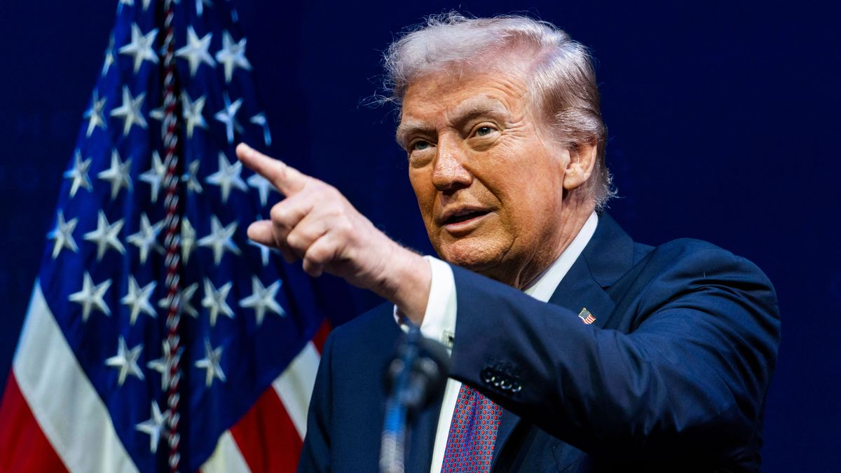 President Trump speaks at the religious liberty commission at DC’s Museum of the Bible US President Donald Trump speaks at the religious liberty commission at the Museum of the Bible in Washington,...