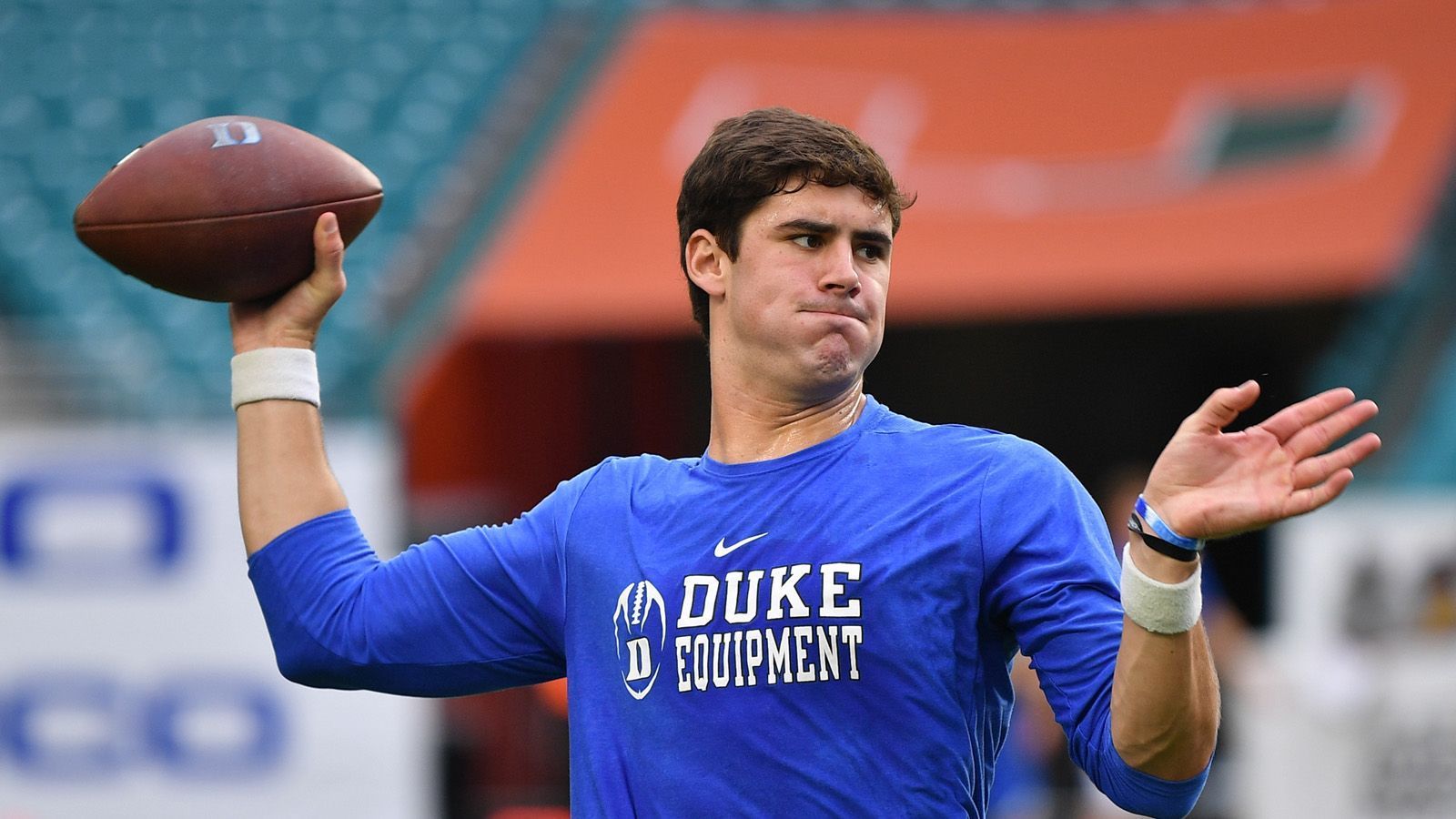 
                <strong>Daniel Jones</strong><br>
                Position: QuarterbackCollege: Duke
              