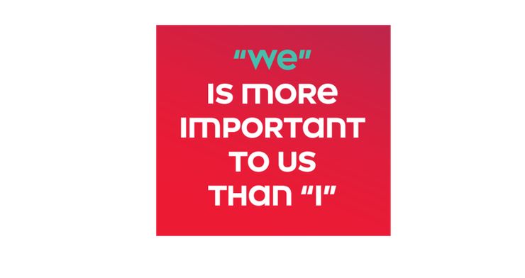 "We" is More Important to Us than "I"