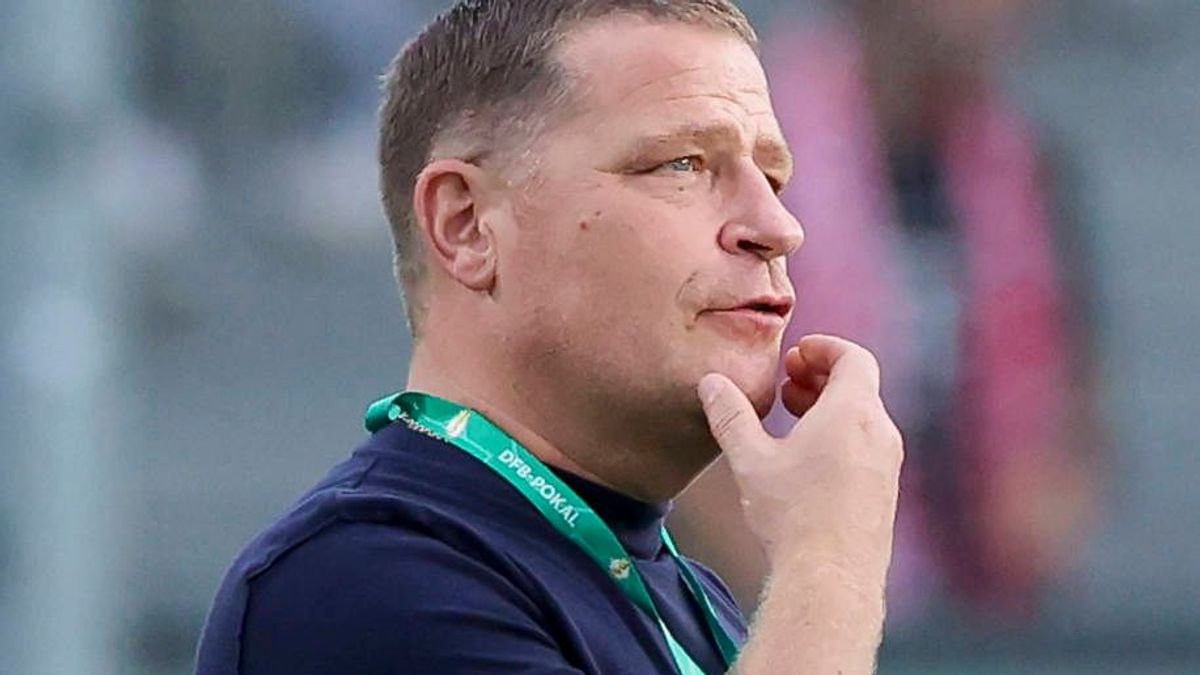 Sportvorstand Max Eberl (FC Bayern Muenchen) schaut, DFB-Pokal, SV Wehen Wiesbaden v FC Bayern Muenchen, Brita-Arena am 27. August 2025 in Wiesbaden, Deutschland. (Foto von Marco Steinbrenner DeFod...