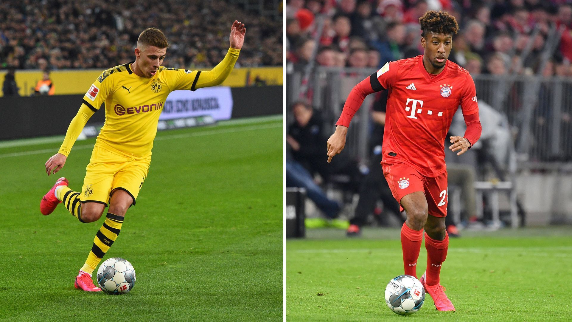 
                <strong>Linkes Mittelfeld: Thorgan Hazard vs. Kingsley Coman</strong><br>
                Hazard spielt aktuell stark und konnte seine gute Form über die Coronapause bringen. In den letzten vier Spielen war der Belgier an fünf Toren direkt beteiligt. Im Derby gegen Schalke brillierte der 27-Jährige mit einem Tor und einer Vorlage und auch gegen Wolfsburg legte er zum wichtigen 1:0-Führungstreffer auf. Kingsley Coman ist noch nicht wieder in Bestform und auch seine Torgefährlichkeit lässt im Moment noch etwas zu wünschen übrig. In seinen bisher 17 Saisonspielen war er nur an fünf Toren beteiligt und auch seine Verletzungsanfälligkeit ist in unkämpften Partien ein Manko. An einem guten Tag kann der Franzose zum Matchwinner werden, aber dafür dürfte ihm am Dienstag noch die Form und Fitness fehlen. Dieser Punkt geht an Hazard. BVB 4,5:5,5 Bayern
              