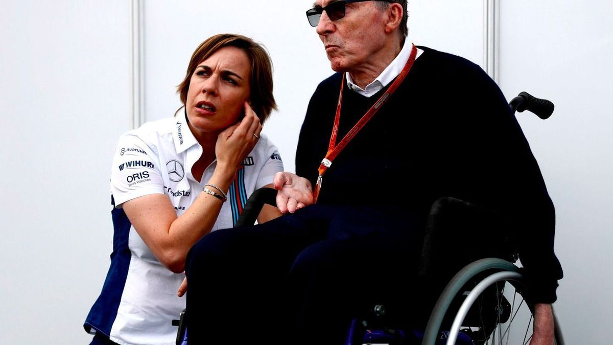 Archivfoto: Claire Williams mit Vater und Teamgründer Frank Williams