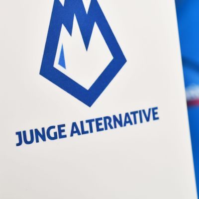 Burgdorf, Lower Saxony, Germany - February 7, 2024: Young Alternative for Germany, Junge Alternative -  JA is a right-wing extremist youth organisation in Germany