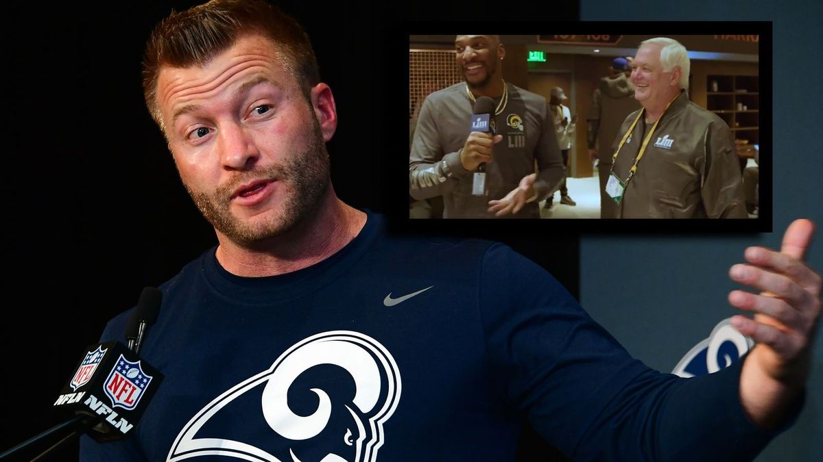 Sean McVay, Aqib Talib und Wade Phlilips - die Rap-Crew der LA Rams