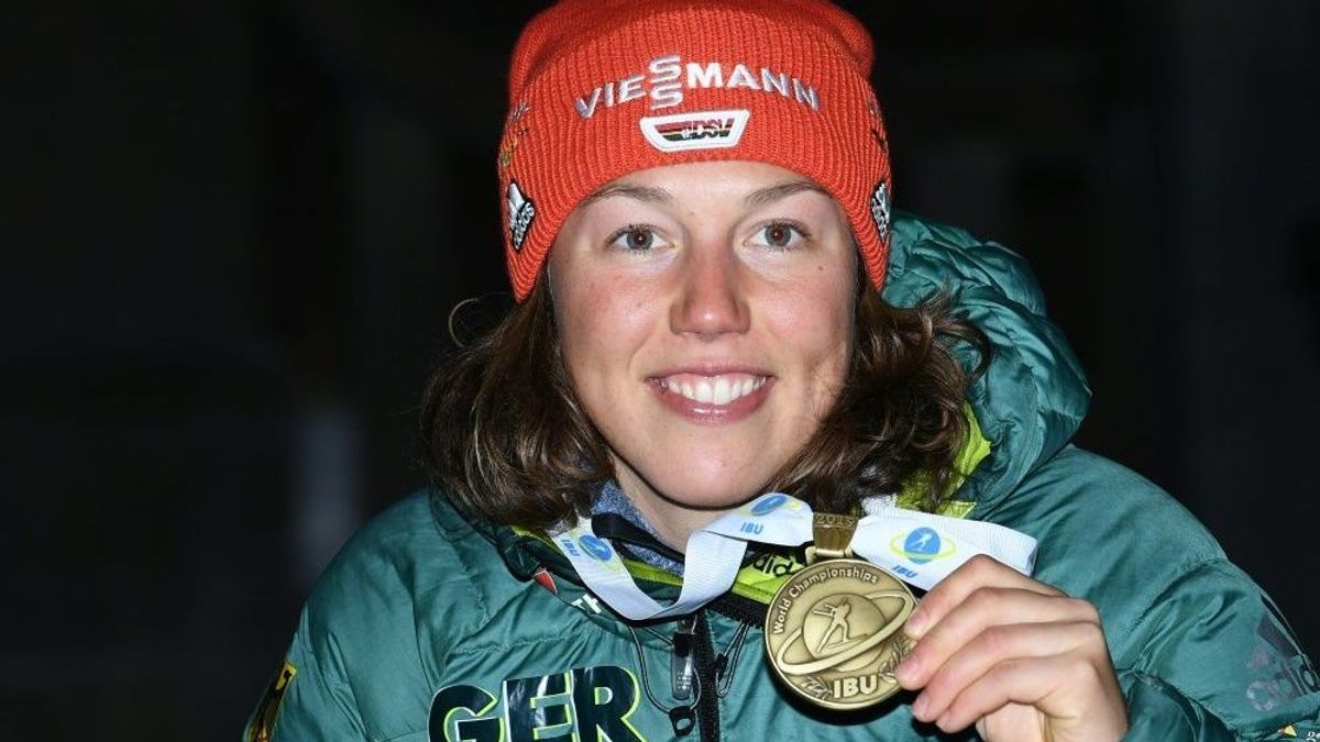 Karrierestart beim Sommer-Biathlon: Laura Dahlmeier