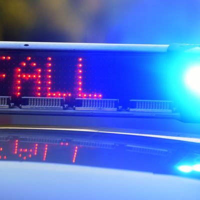 Polizei sichert Unfallstelle